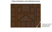 Map of the Temple of Dumathoin, Level 1 (Southeast Corner)