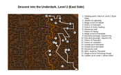 Map of Descent into the Underdark Level 2 (East Side)