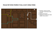 Map of House Do'Urden Nobles' Area, Level 1 (East Side)